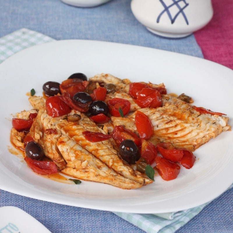 Filetto di orata alla mediterranea