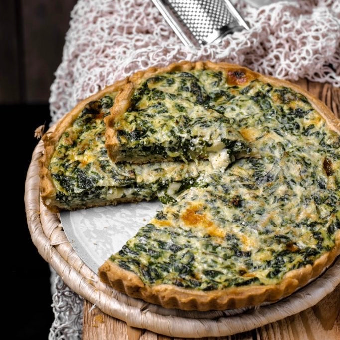 Crostata vegana con erbette